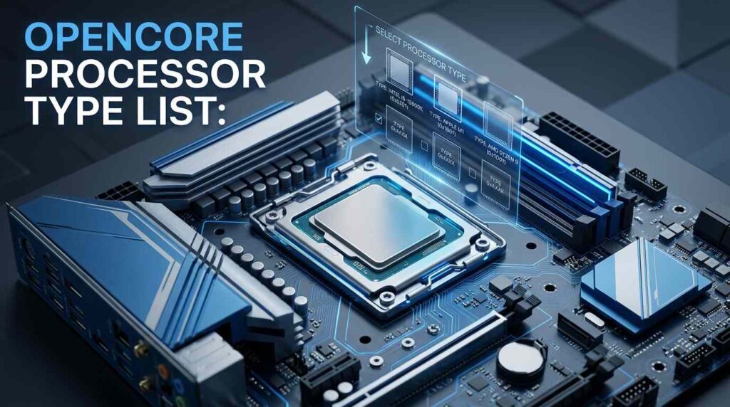 Opencore Processor Type List