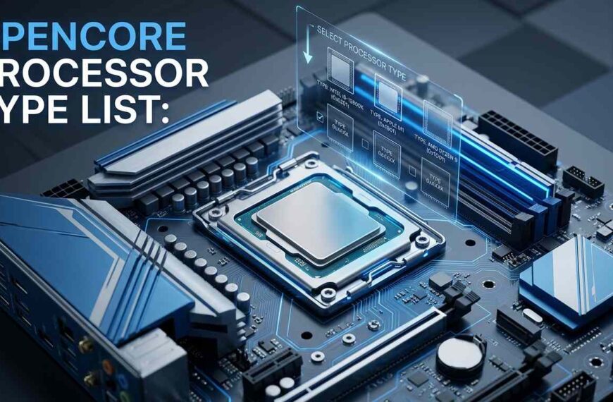 Opencore Processor Type List